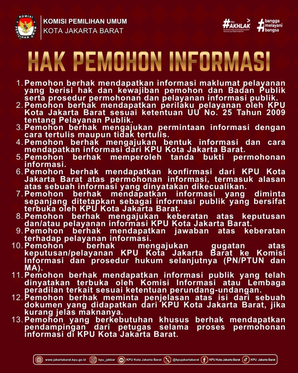 Hak Pemohon Informasi